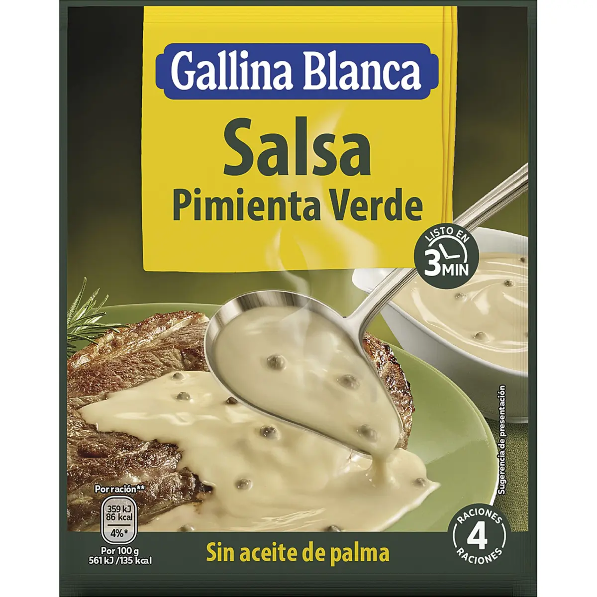 Соус с зелёным перцем, пакетик G.blanca