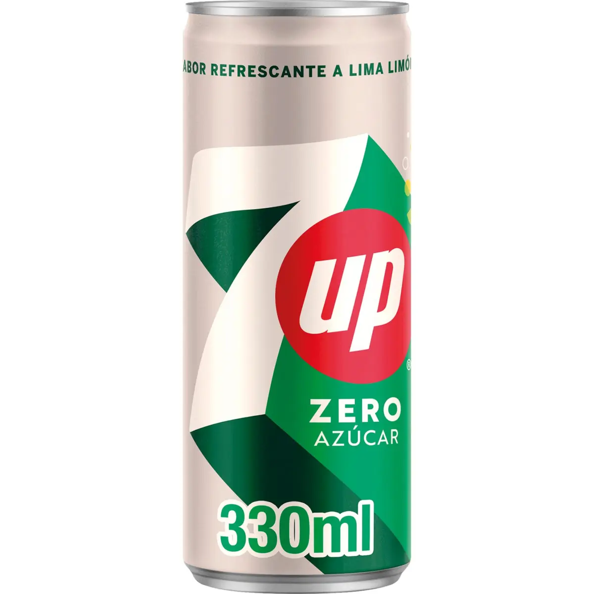Refresc de llima i llimona Zero Seven Up en llauna