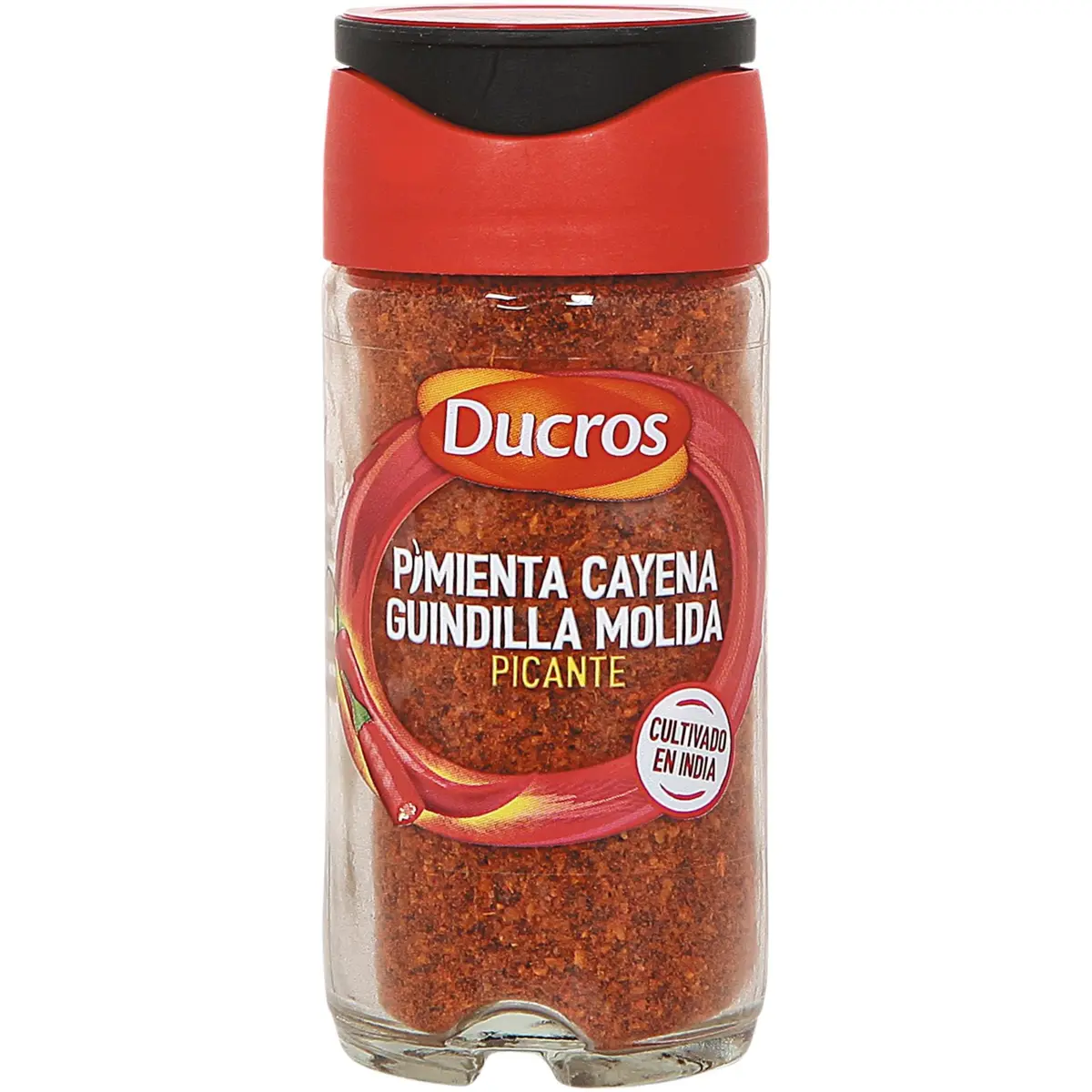 Gemahlener Cayennepfeffer Ducros im Glas