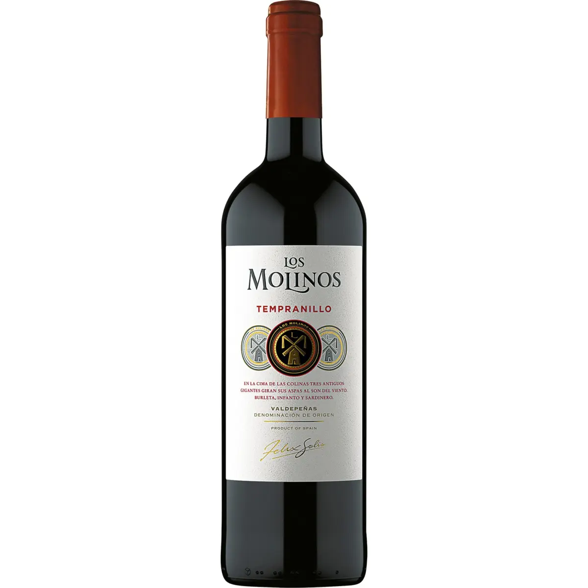 Молоде червоне вино D.O. Valdepeñas Los Molinos