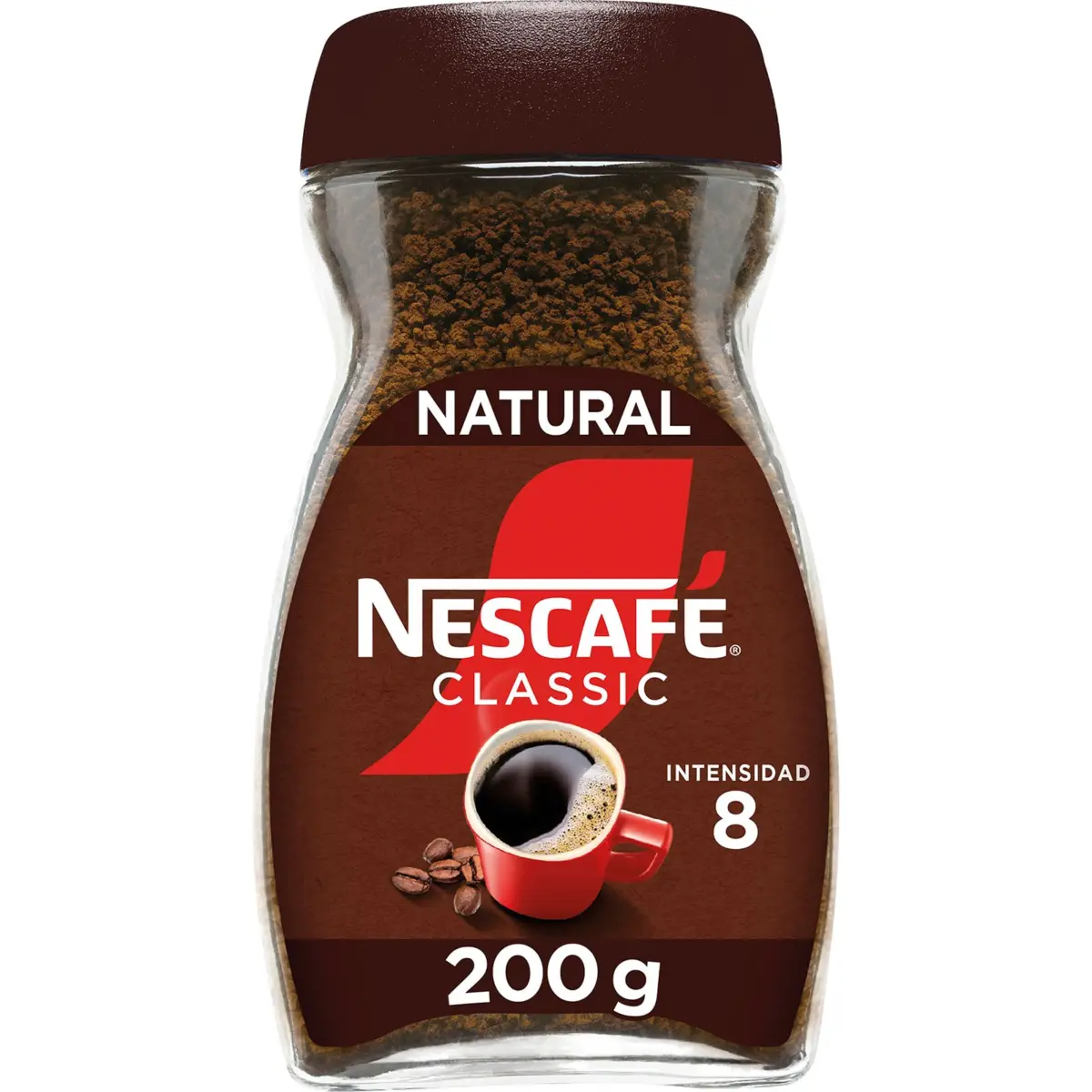 Café soluble naturel en pot Nescafe