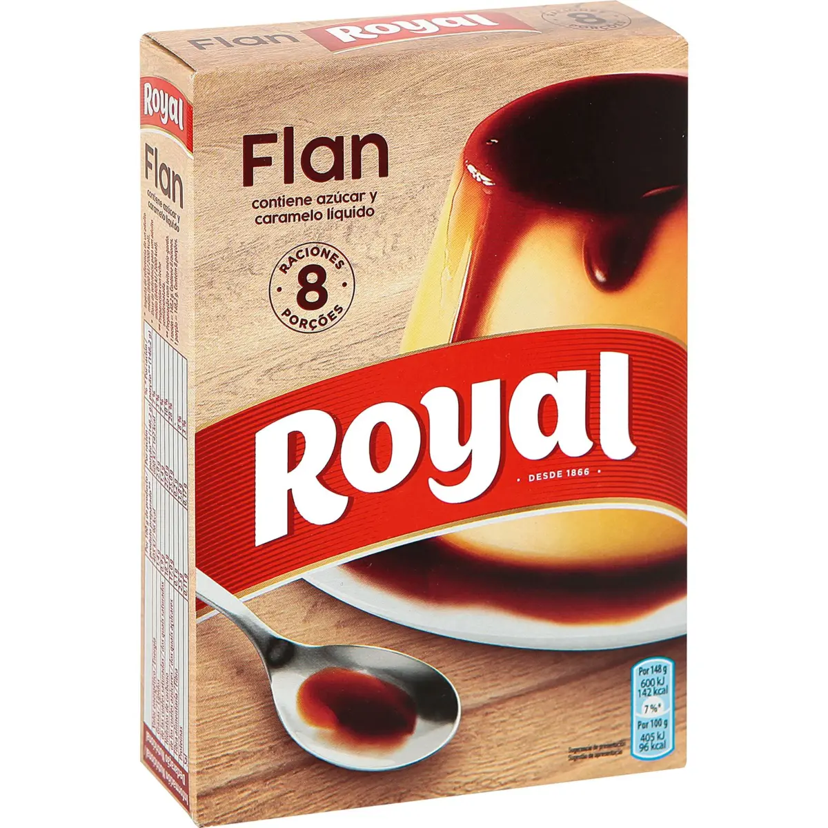 Flan de Vainilla 8 Unidades Royal