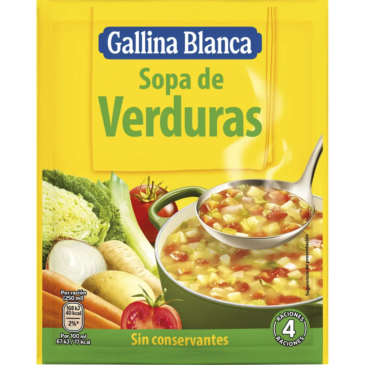 Soupe déshydratée aux légumes G.blanca