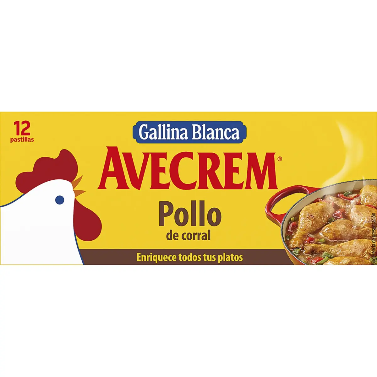 Dehydrated chicken stock, 12 cubes Avecrem
