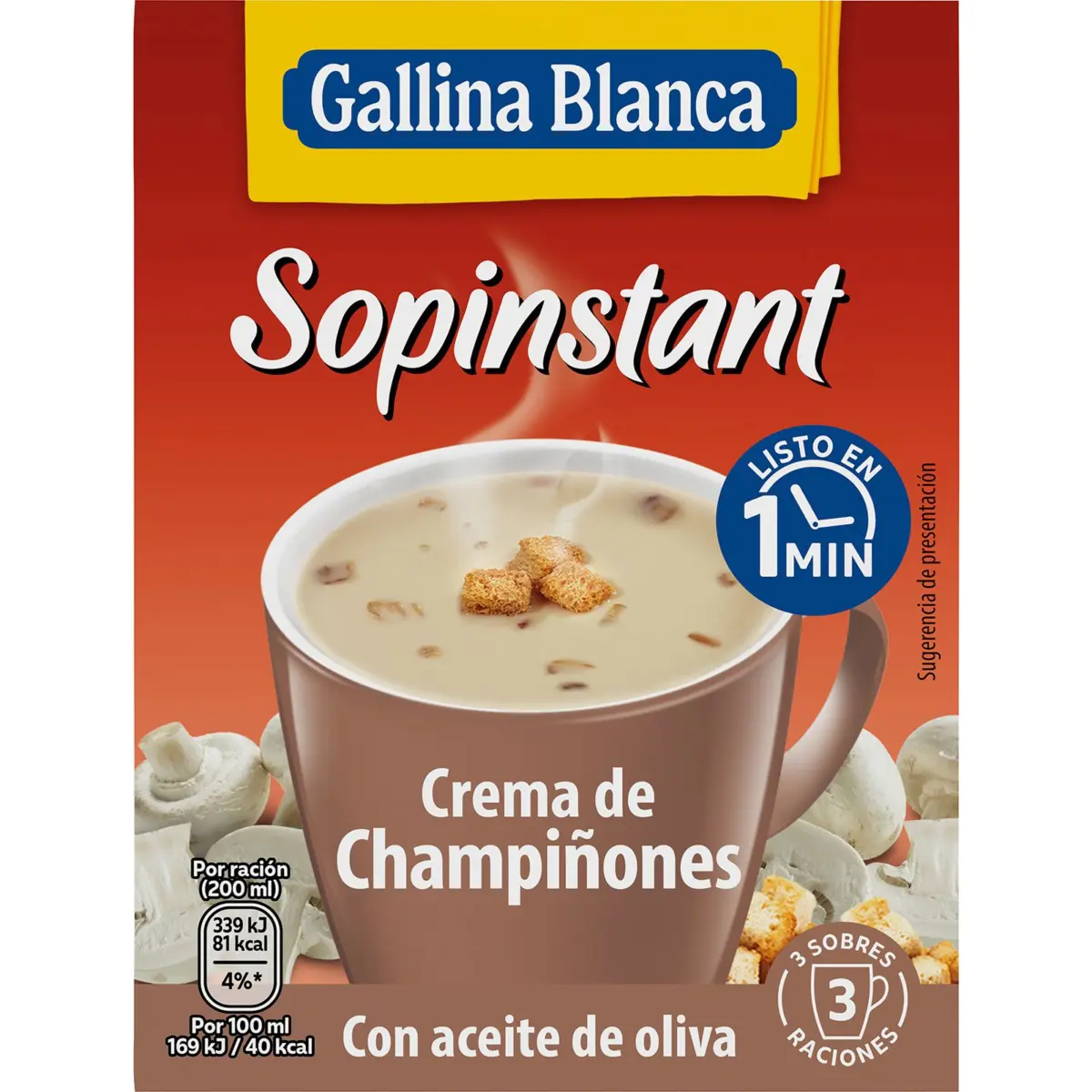 Sopinstant Champignon, Packung G.blanca