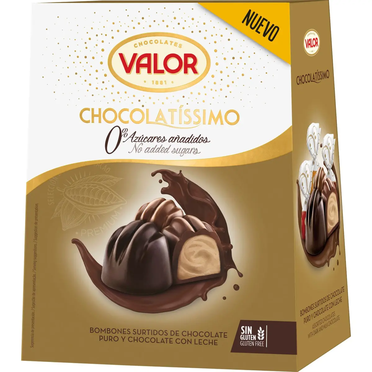 Assortiment de chocolats Selección Oro sans sucre Valor