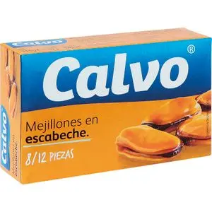Mejillones Gallegos Escabeche 8/12 Piezas Calvo