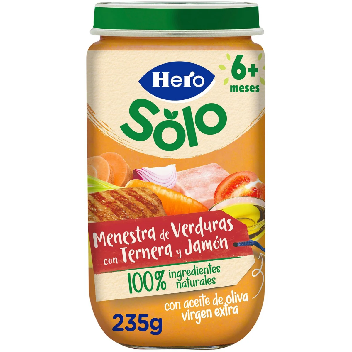 Vegetable purée with ham and beef Hero