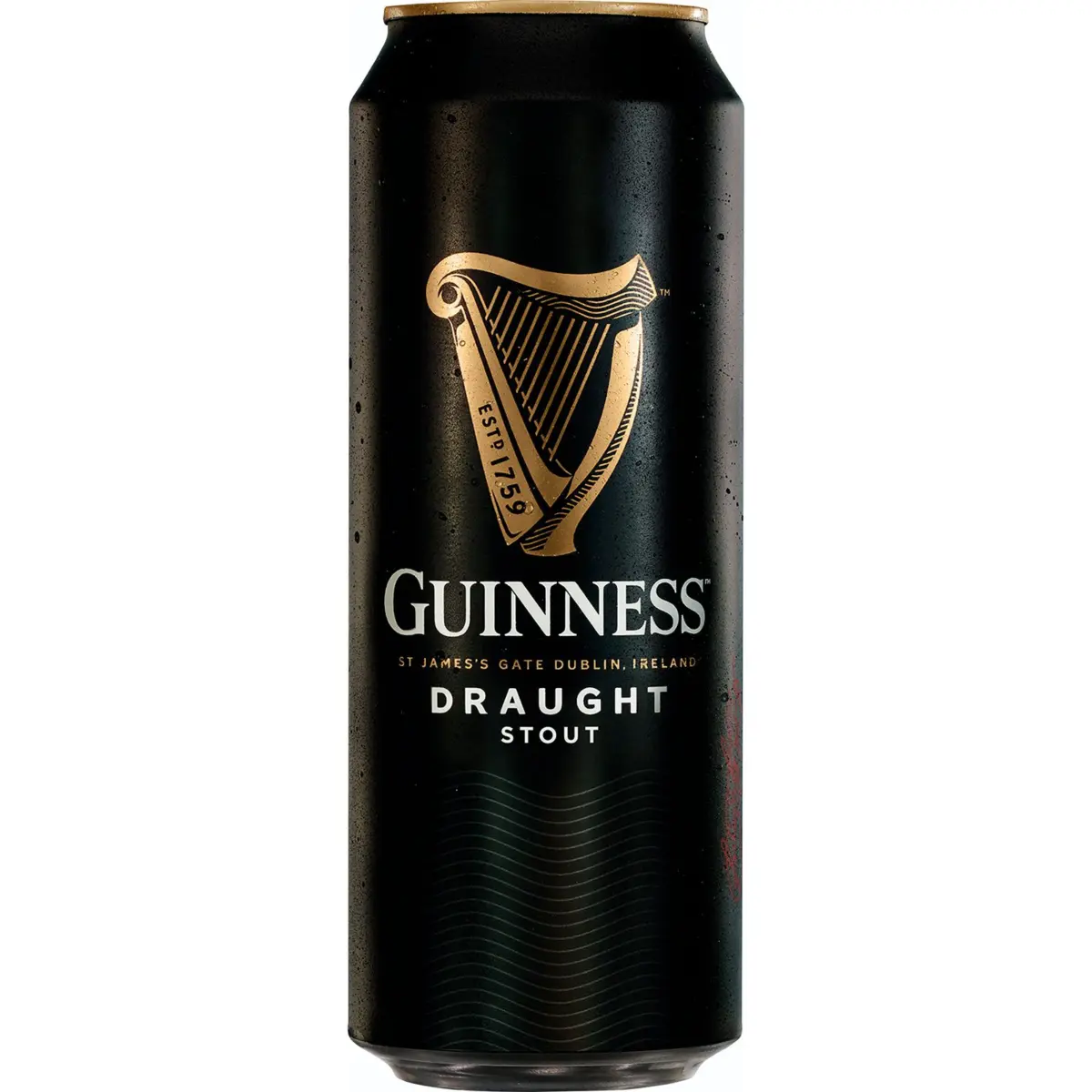 Irish black beer Guinness can
