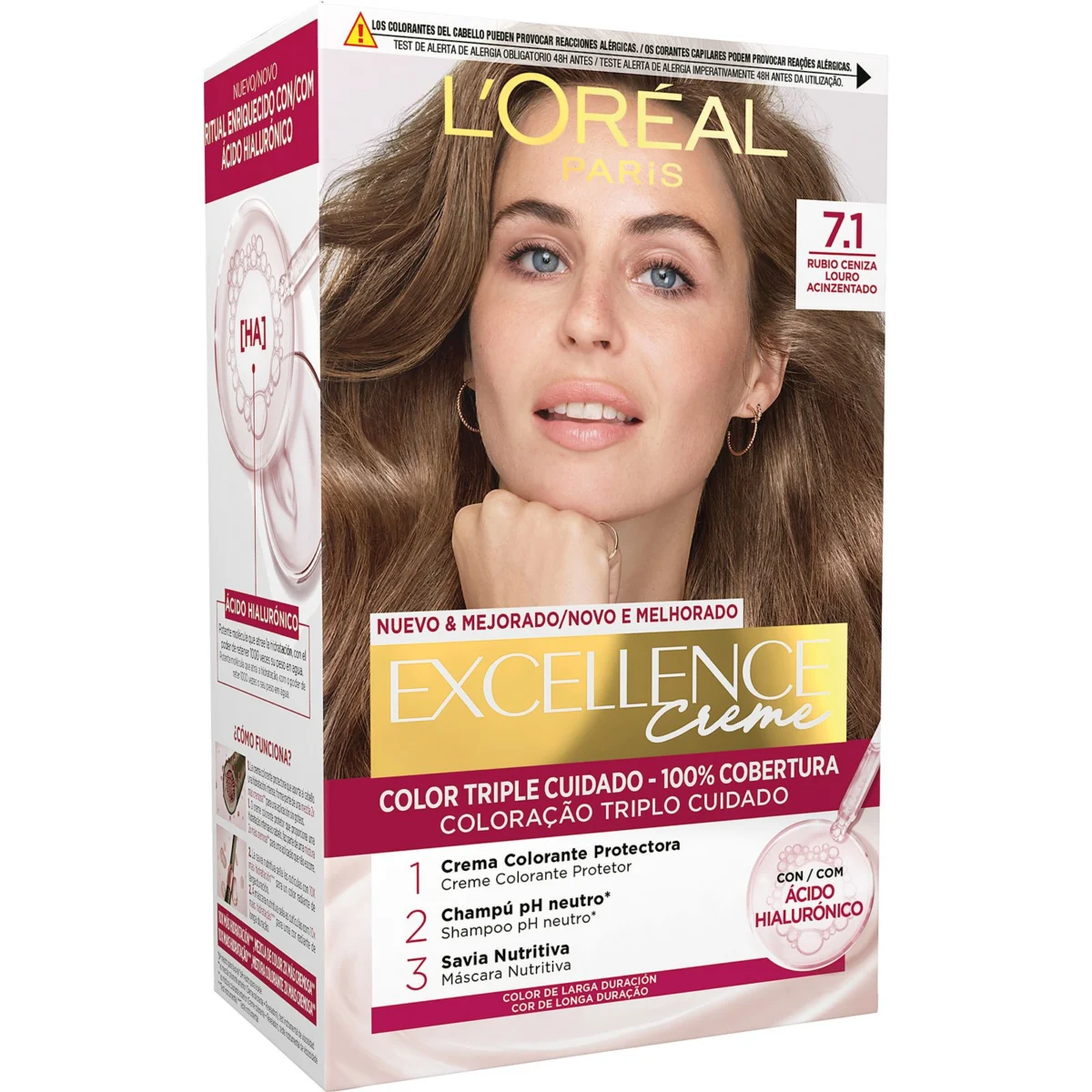 Coloration Nº7.1 blond cendré Excellence