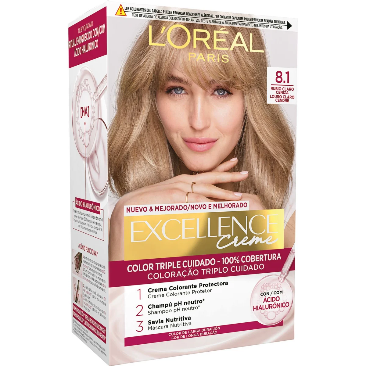 Coloration Nº8.1 blond clair cendré Excellence