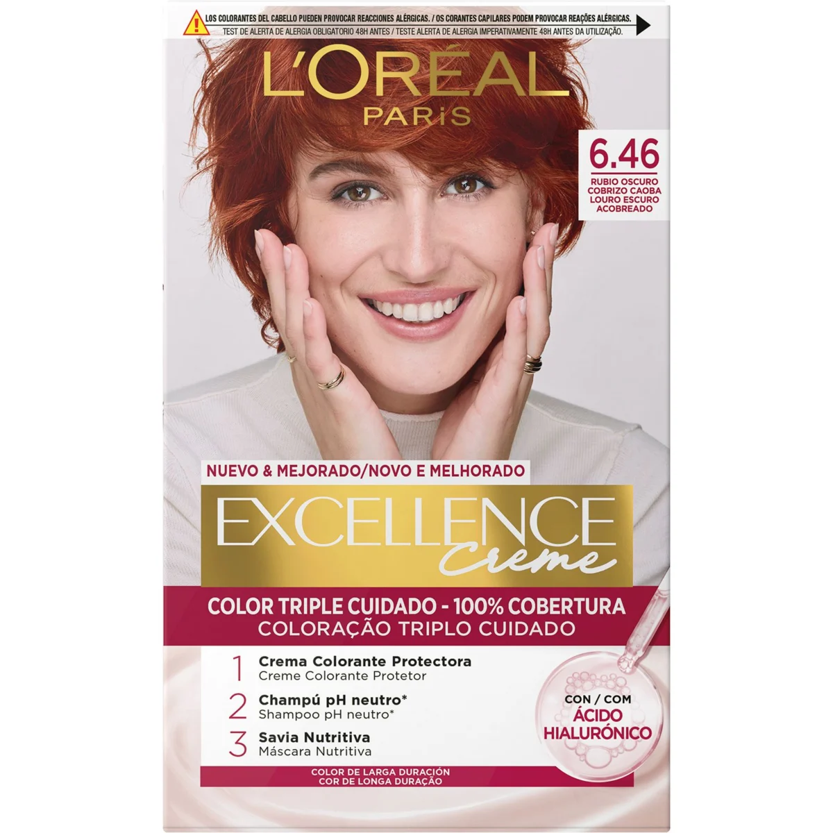 Coloration Blond cuivré Nº6.46 Excellence