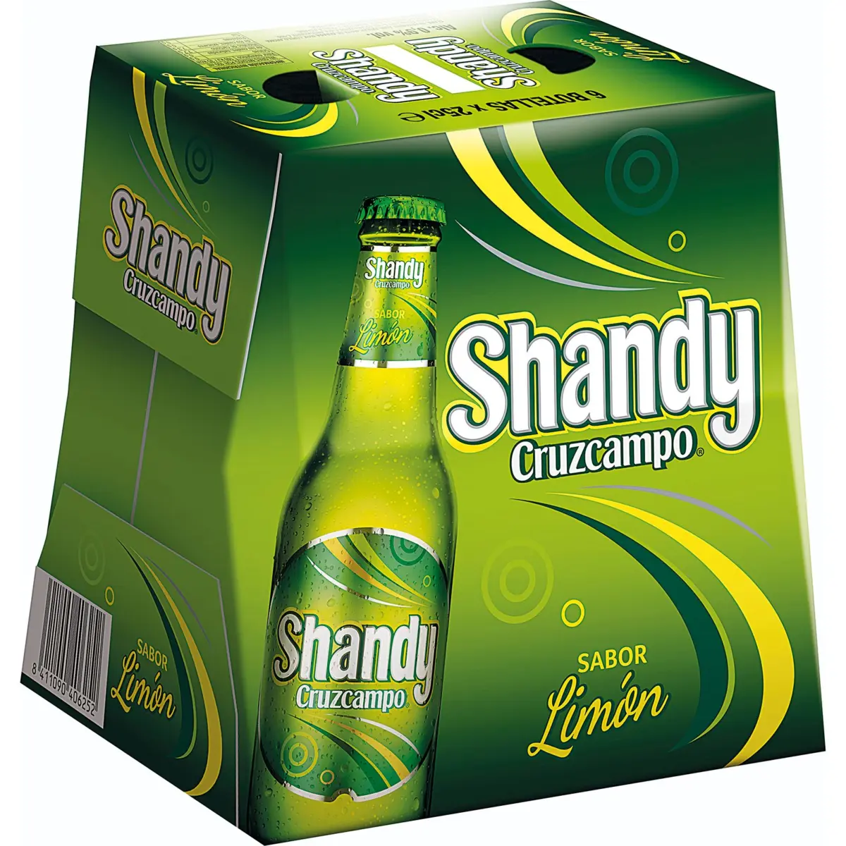Bière Shandy Cruzcampo, pack de 6 bouteilles