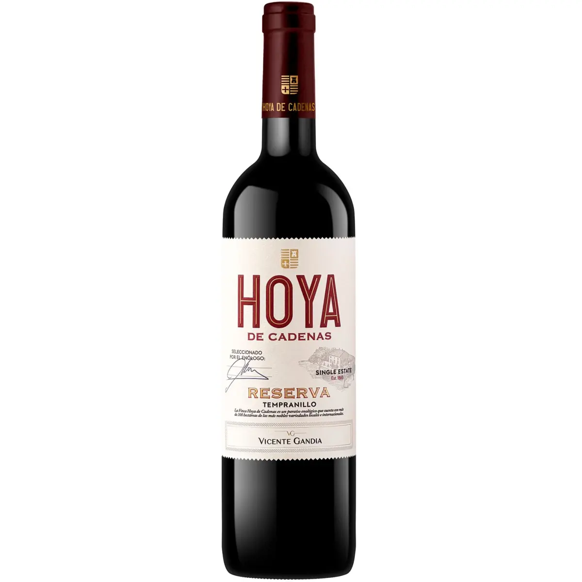 Rotwein Reserva D.O. Utiel-Requena Hoya Cadenas