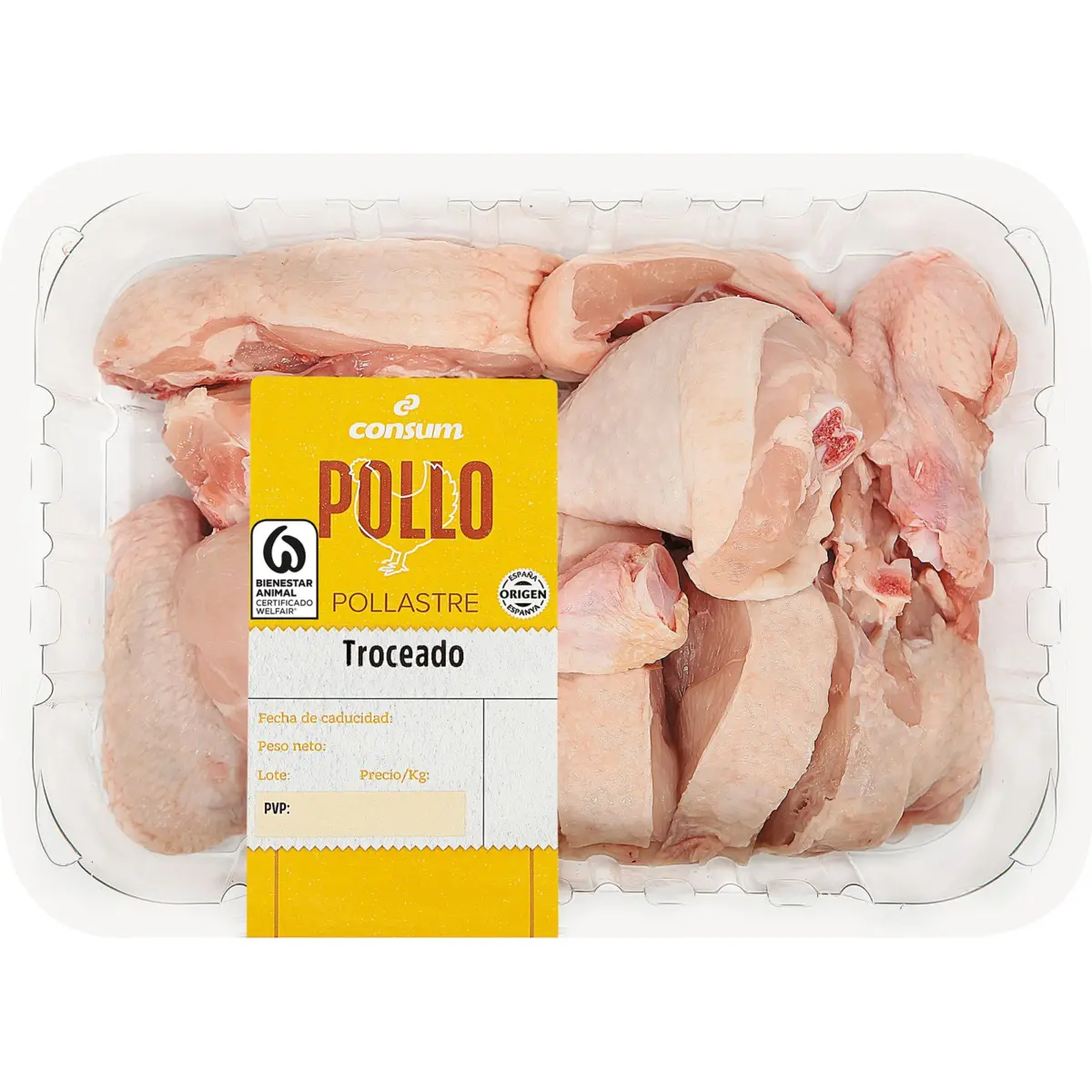 Pollastre trossejat Consum