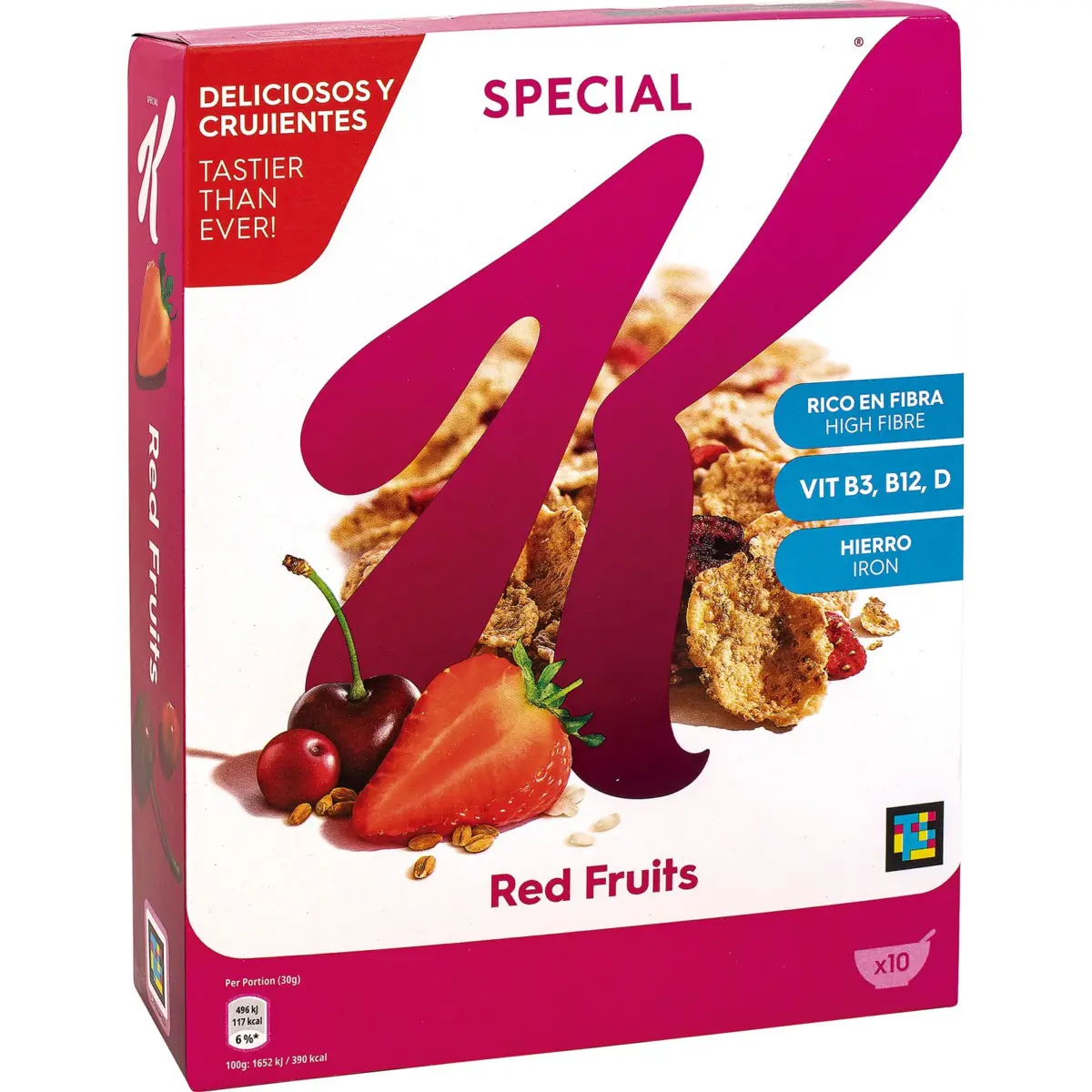 Getreideflocken mit roten Früchten Special K