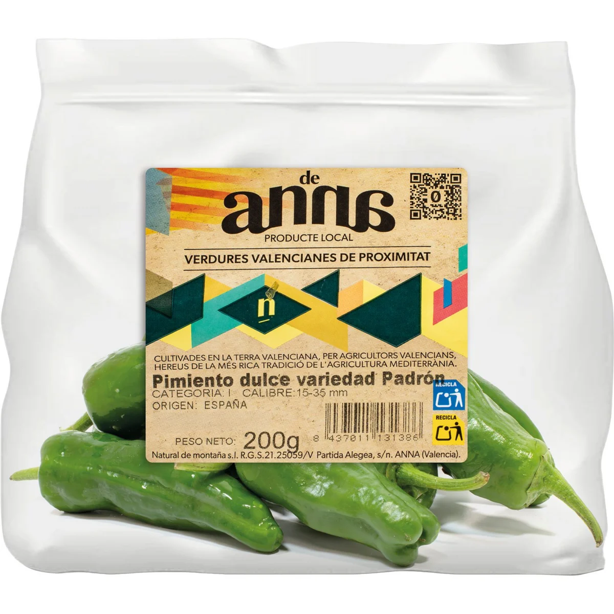 Перец типа Падрон, лоток