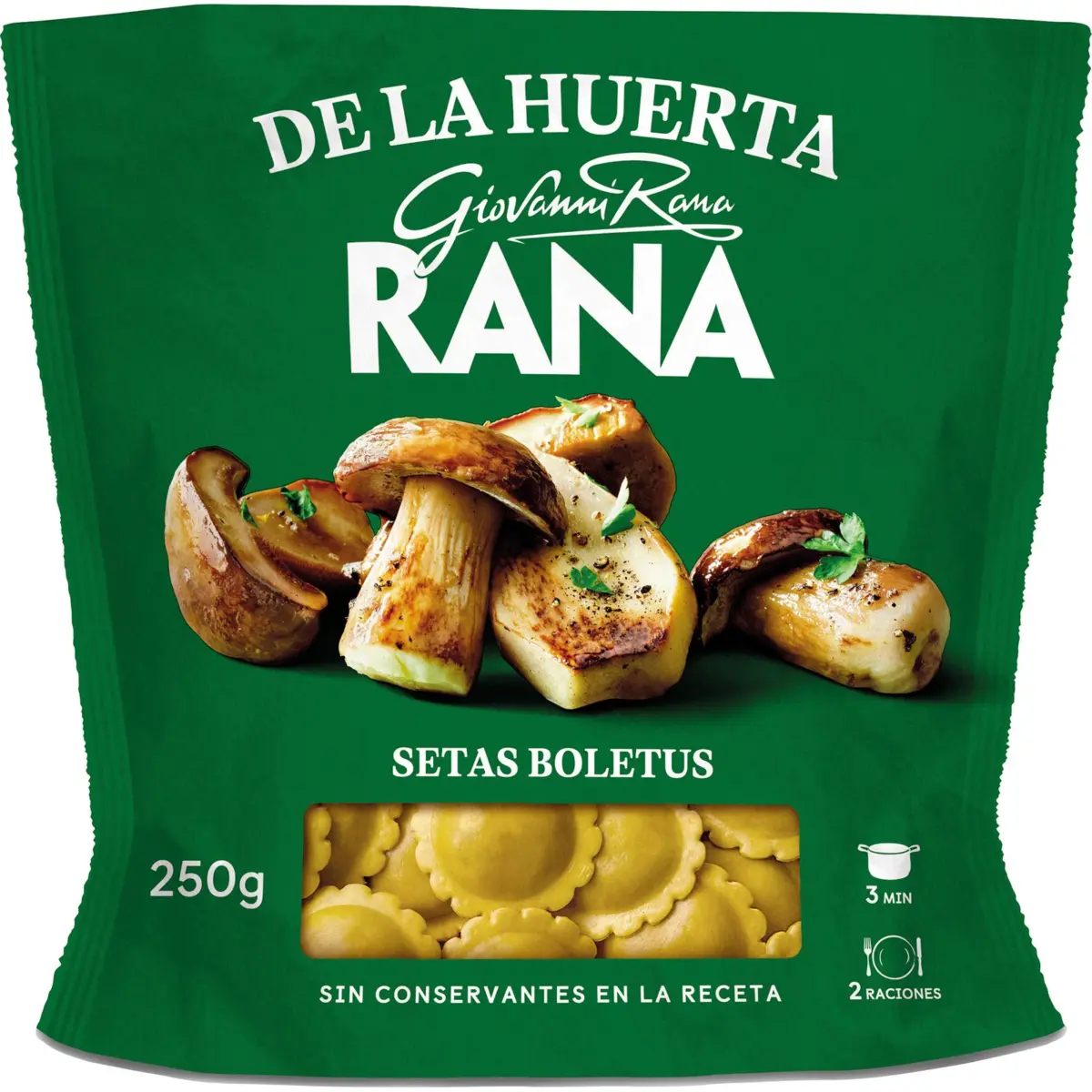 Pasta fresca Huerta amb ceps Rana