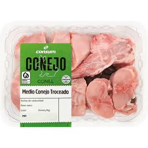 Medio Conejo Troceado Consum