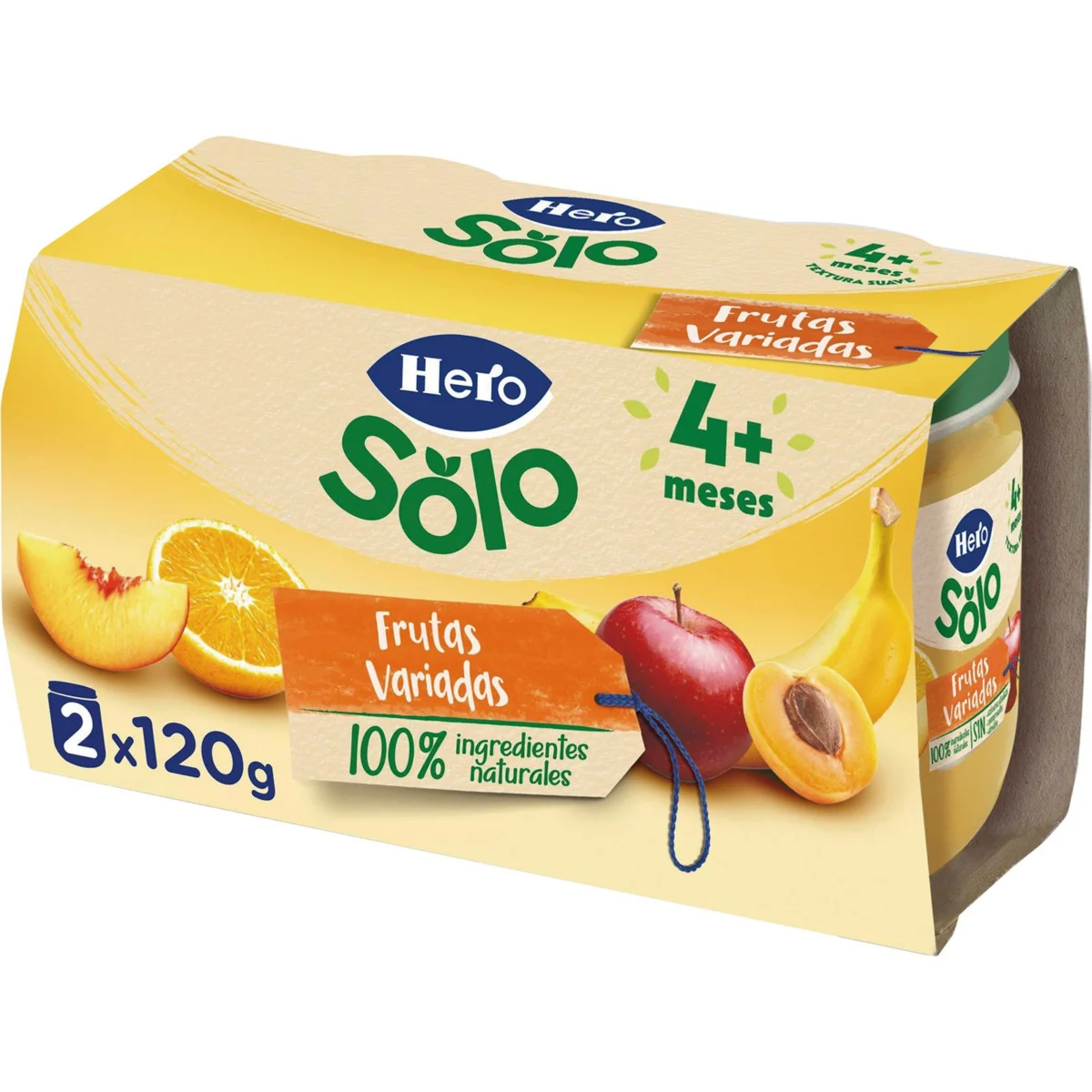 Tarrito Fruta Variada Pack de 2 Hero