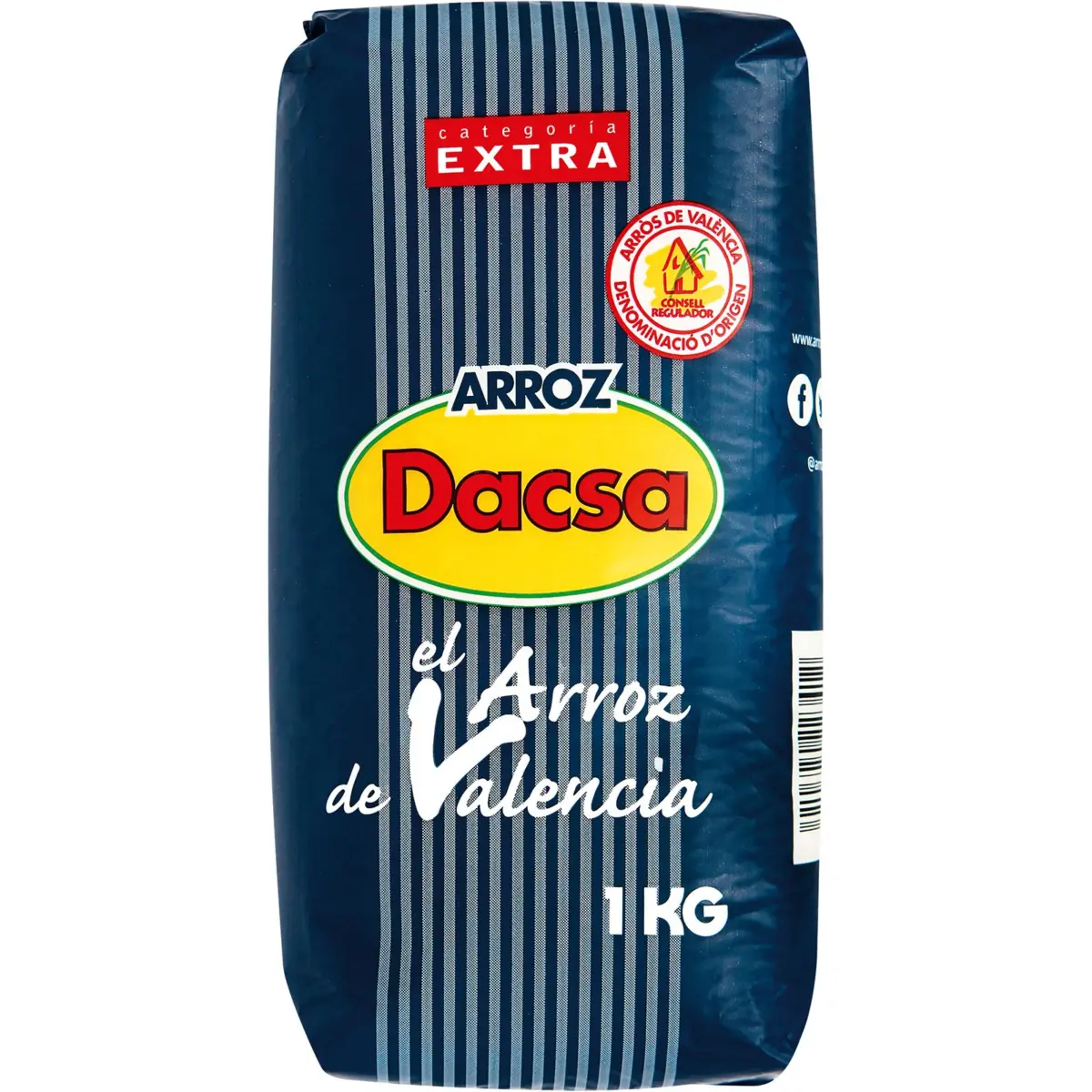 Круглый рис экстра D.O. Valencia, упаковка Dacsa