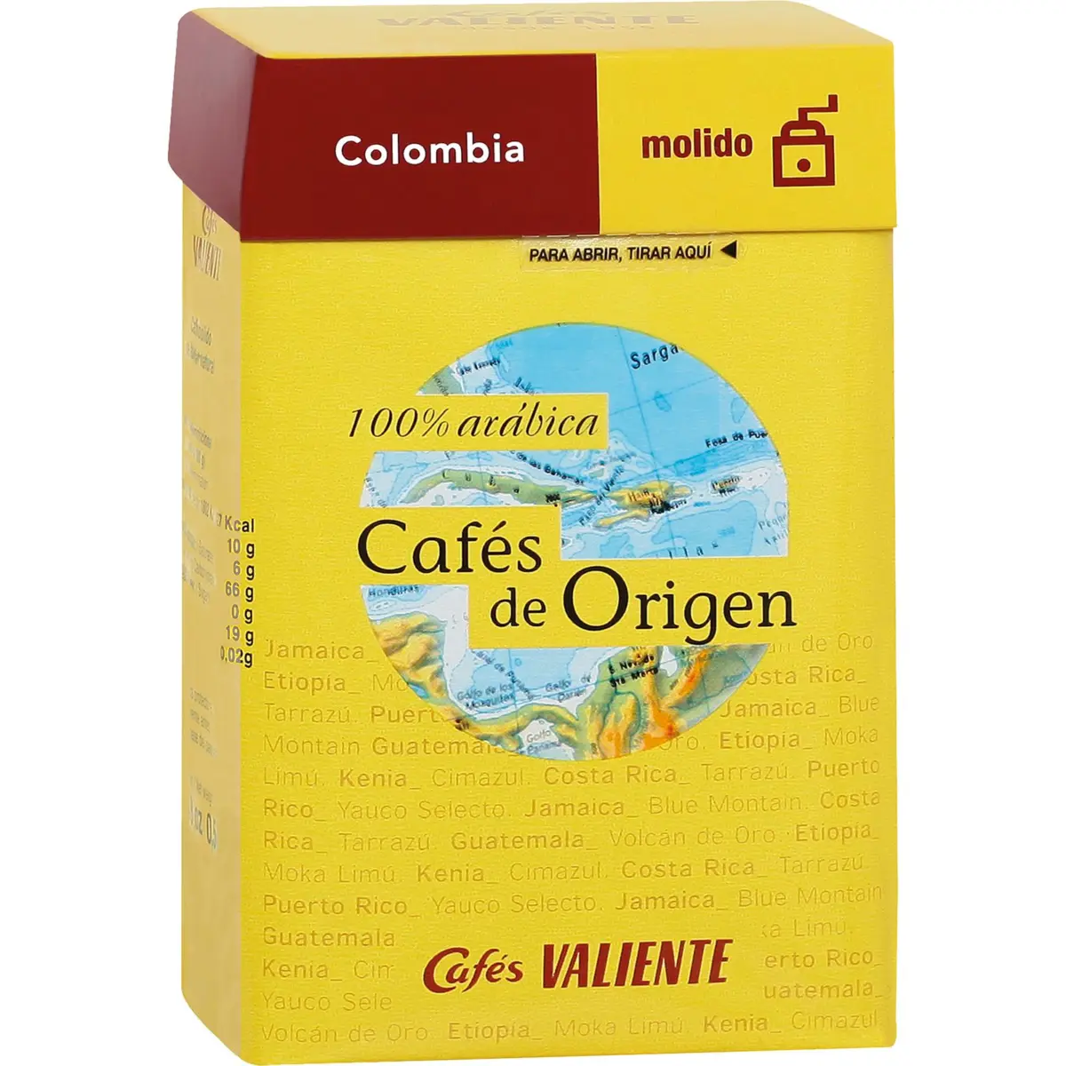 Ground coffee 100% Colombia Valiente