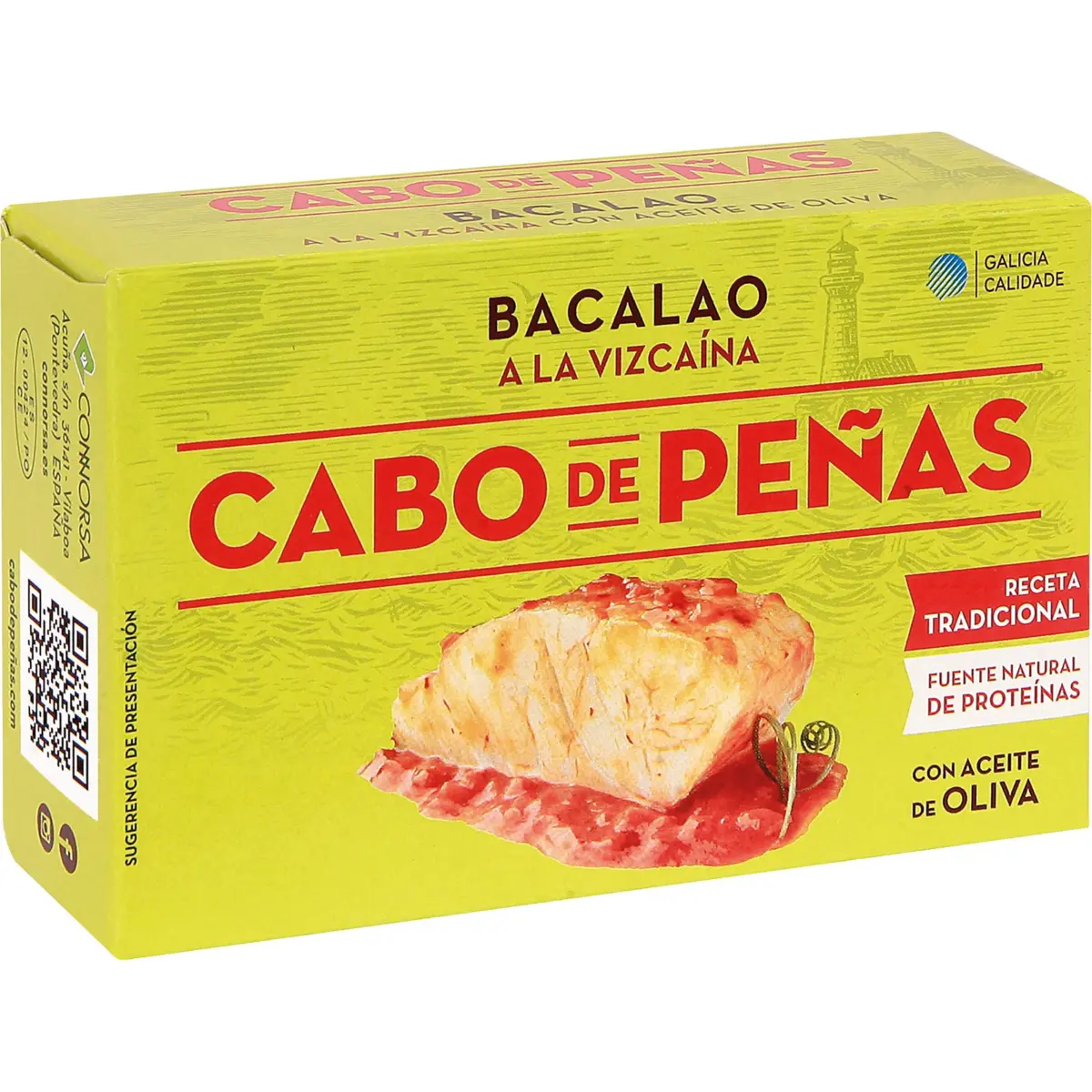 Bacallà a la biscaïna, llauna Cabo Peñas