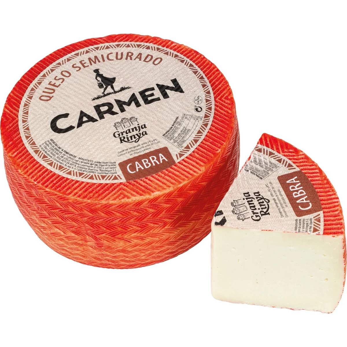 Formatge de cabra semicurat de llet pasteuritzada Carmen
