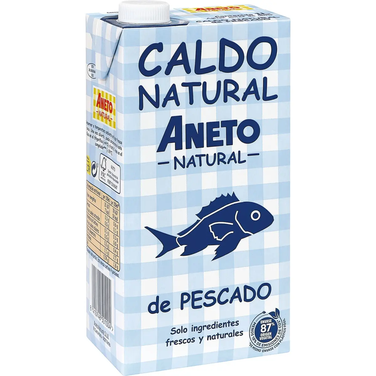 Brou líquid de peix en bric Aneto