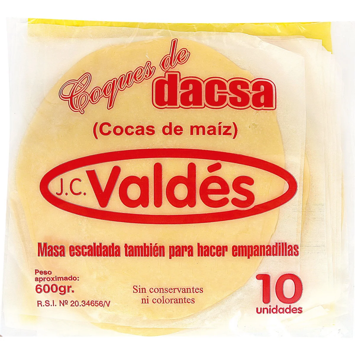 Dacsa flatbreads, 10 units Valdes
