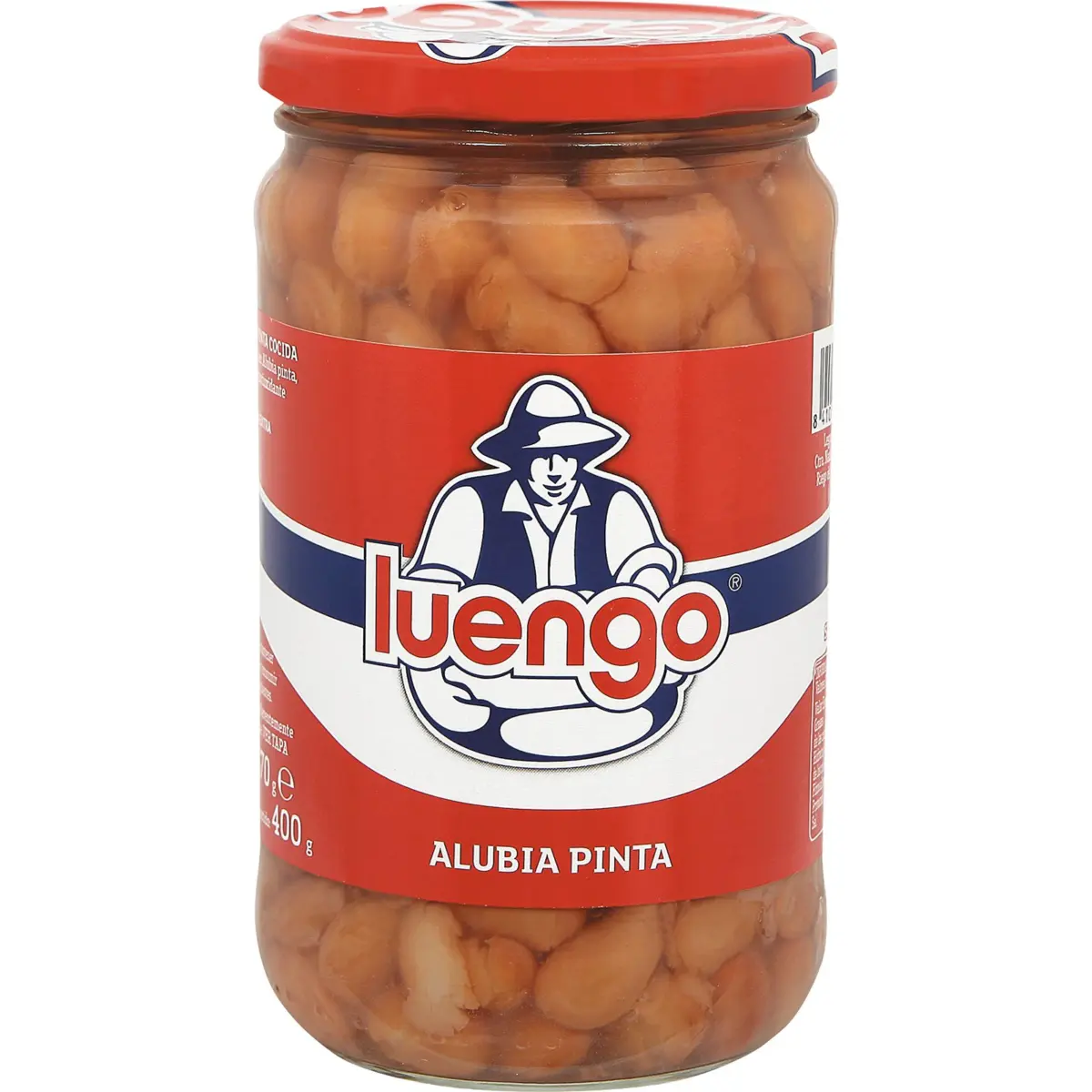 Gekochte Pintobohnen im Glas Luengo
