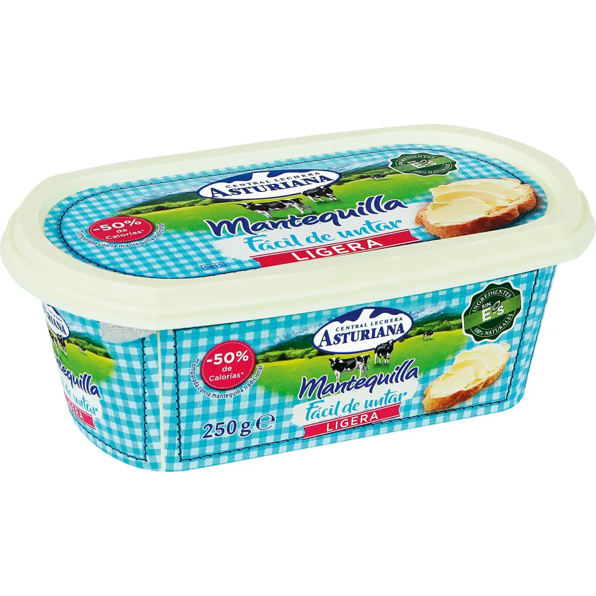 Leichte Butter im Becher Asturiana
