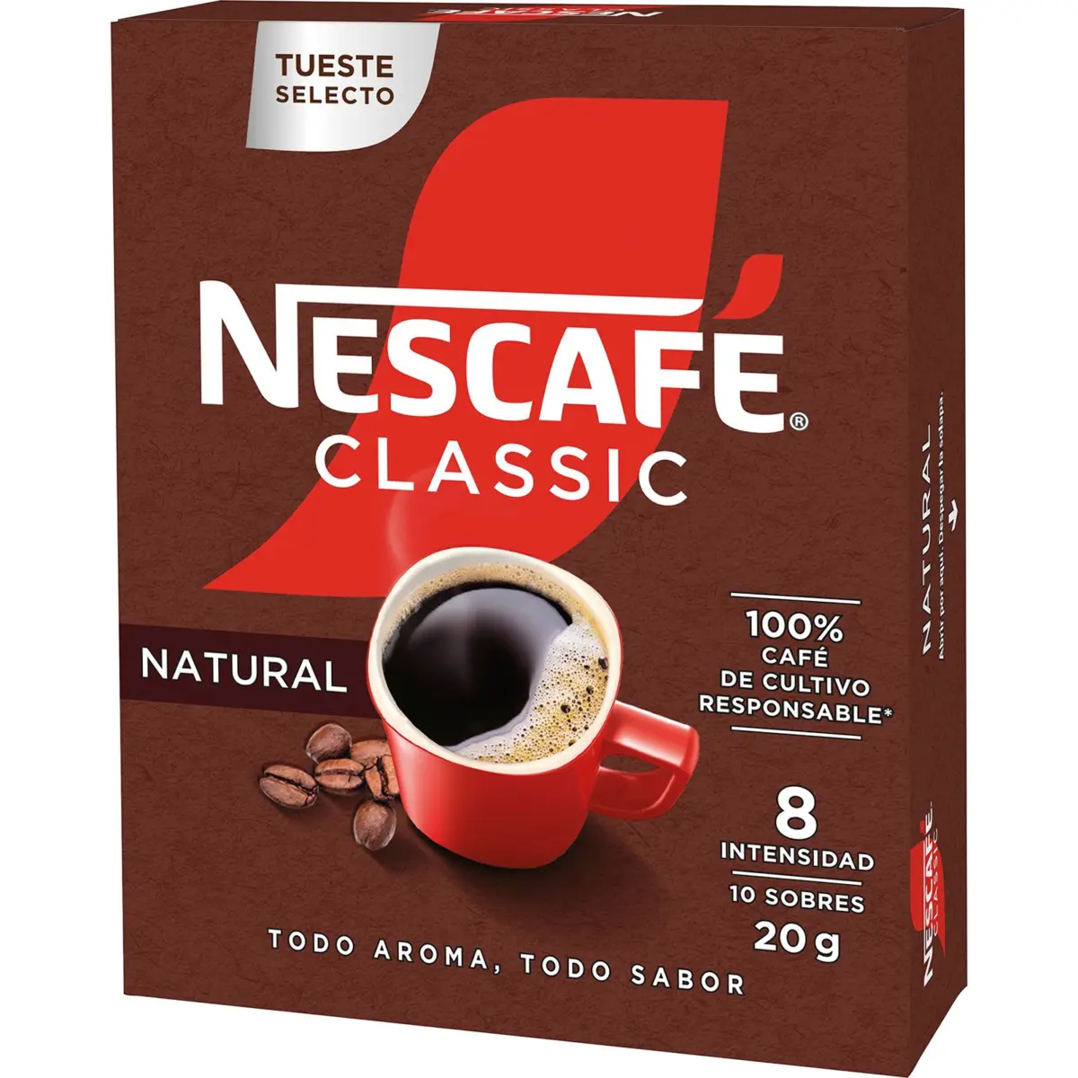 Café Soluble Natural 10 Sobres Nescafe
