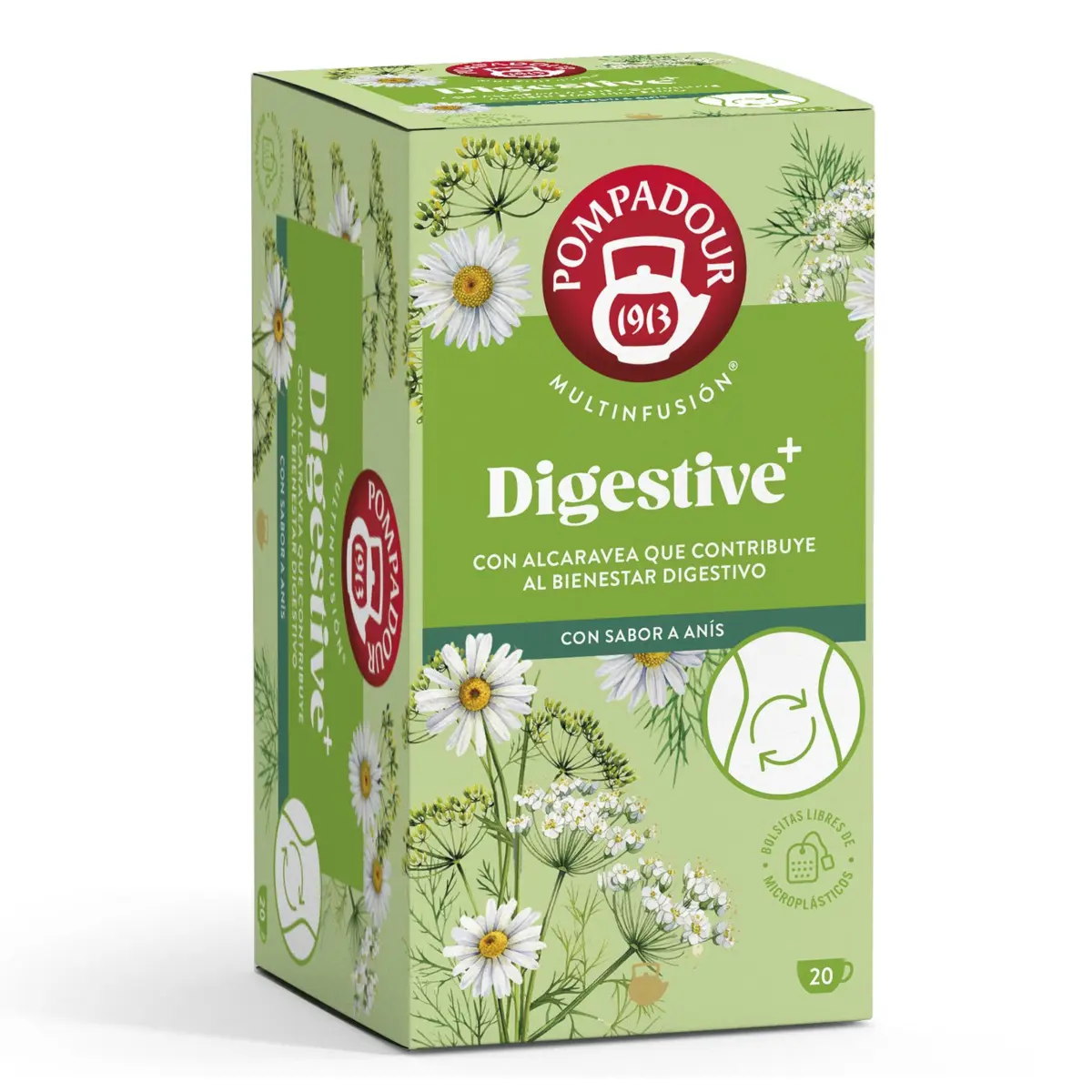Infusión Digestive Plus 20 Bolsitas Pompadour