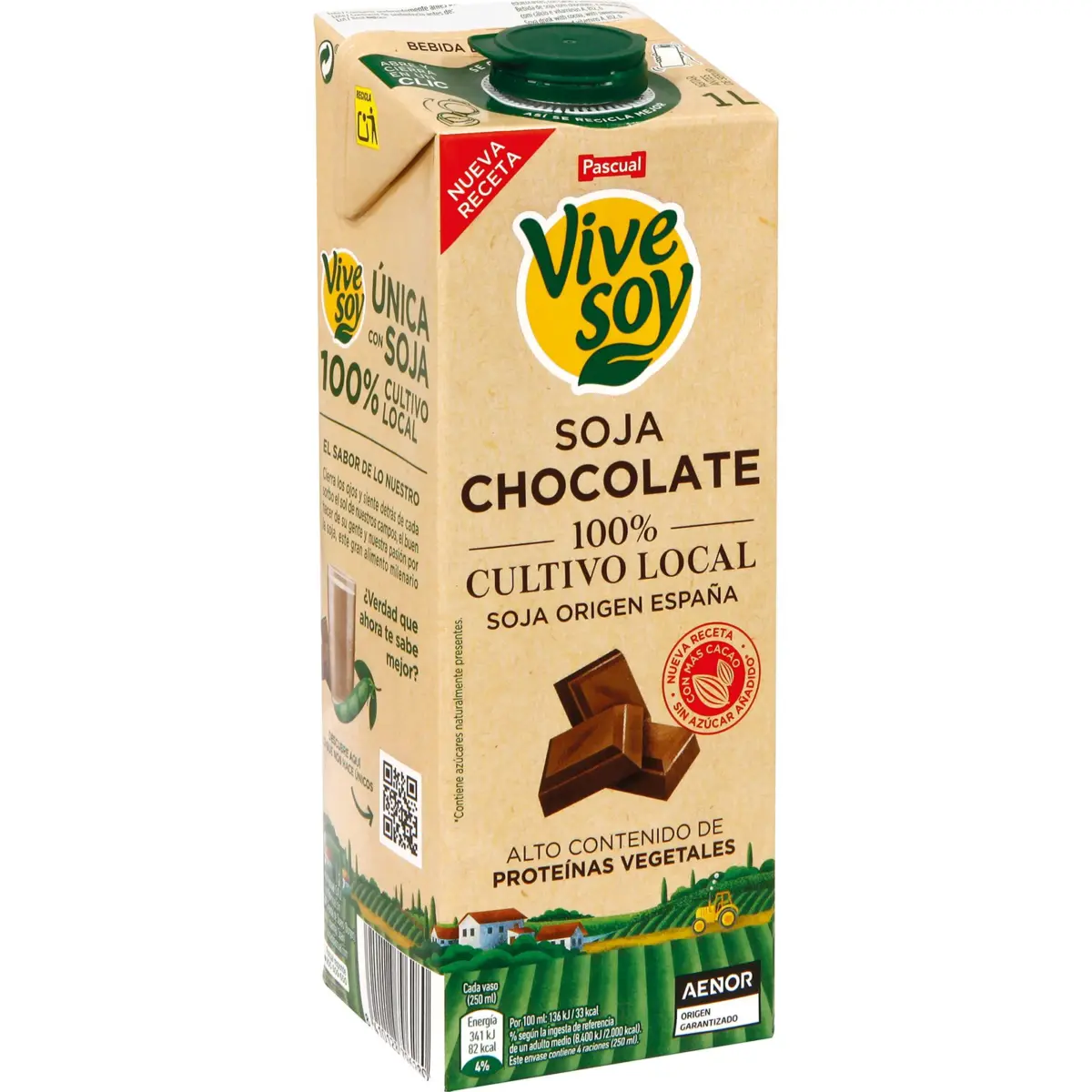 Boisson au soja chocolat Vivesoy