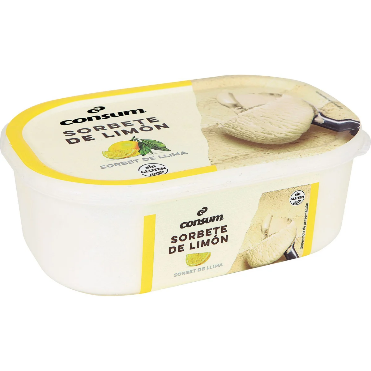 Tarrina Sorbete de Limón Consum