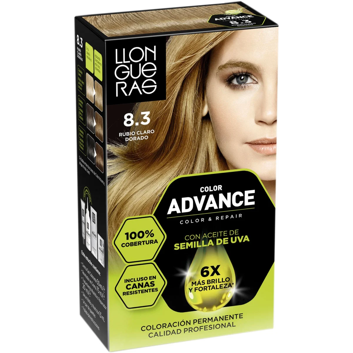 Haarfarbe Nr. 8.3 Blond Llongueras
