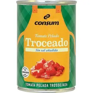 Tomàquet trossejat, llauna Consum