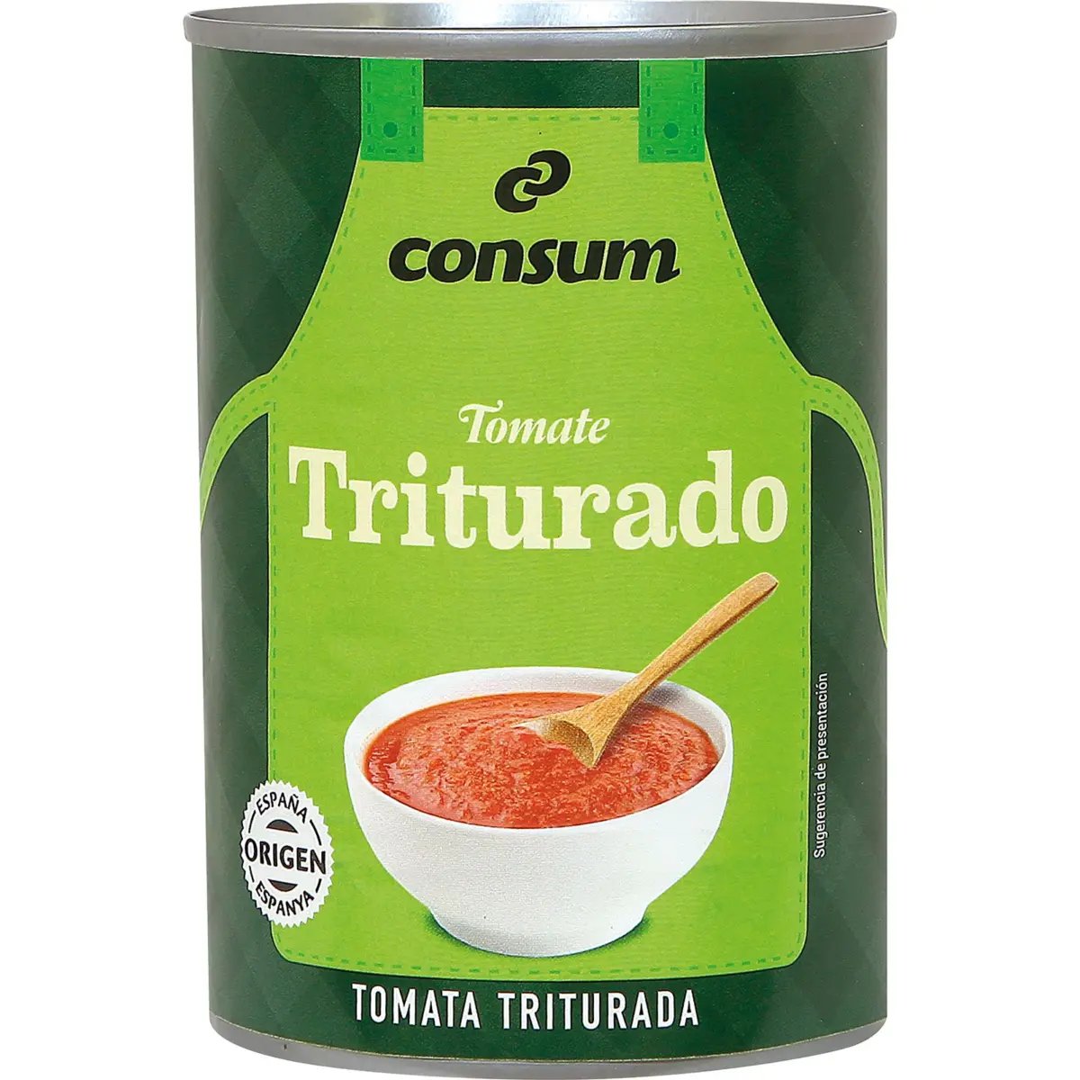 Zerkleinerte Tomaten in der Dose Consum