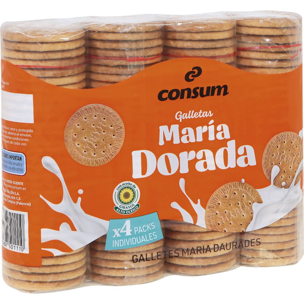 Galetes daurades, paquet de 4 Consum