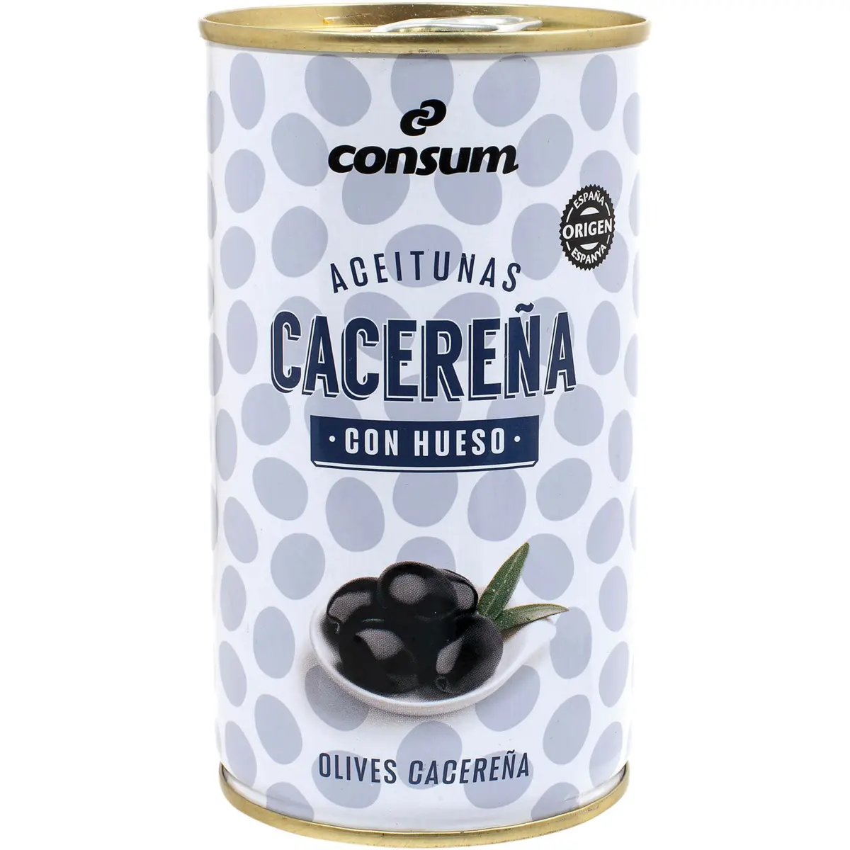 Schwarze Oliven mit Stein, Dose Consum