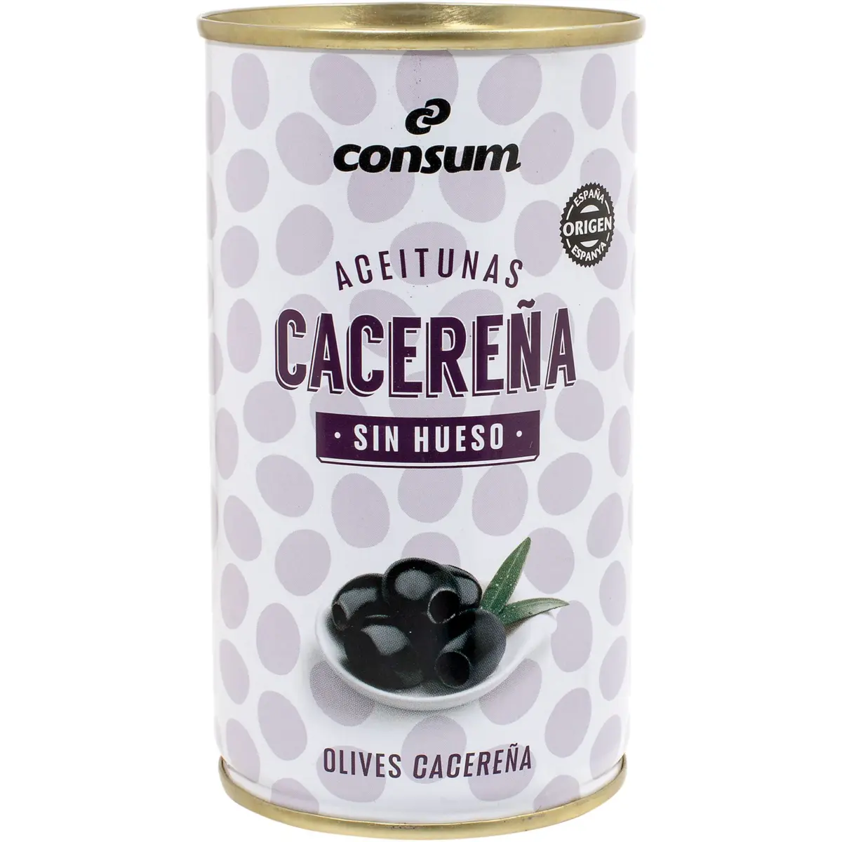 Schwarze Oliven ohne Stein, Dose Consum