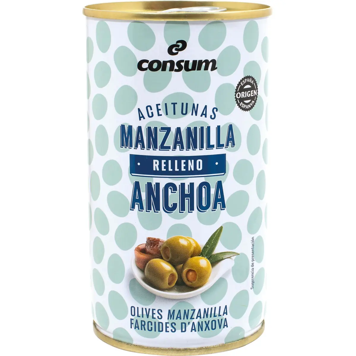 Anchovy-stuffed olives Consum
