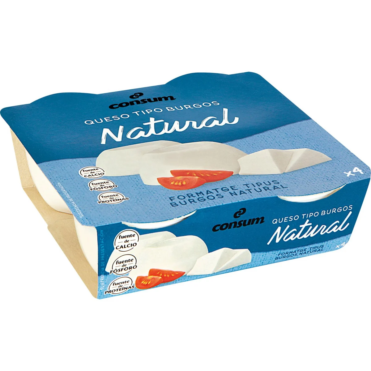 Fromage frais, lot de 4 Consum
