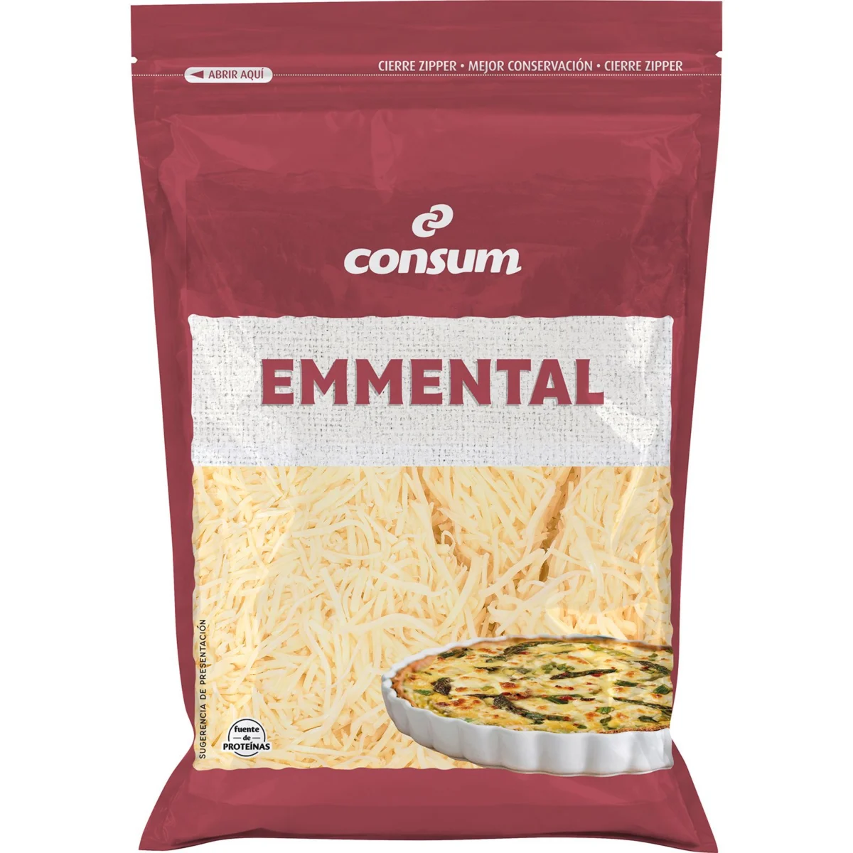 Тертий сир Емменталь Consum