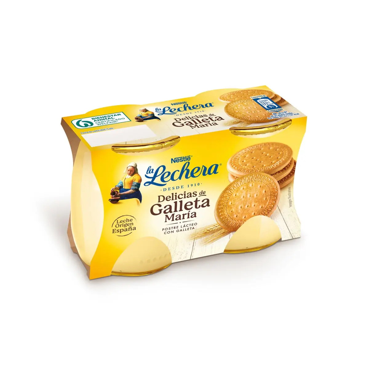 Dessert saveur biscuit, pack de 2 La Lechera