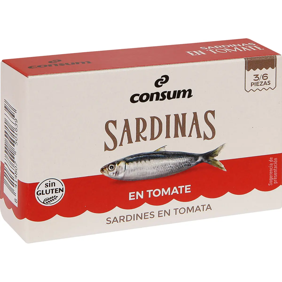 Сардины в томатном соусе, банка Consum