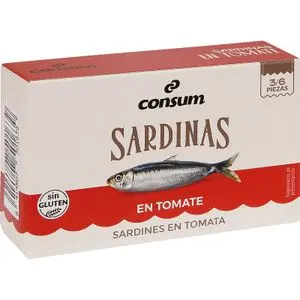 Sardinas en Tomate Lata Consum