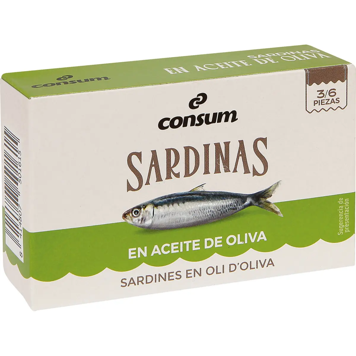 Сардины в оливковом масле, банка Consum