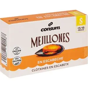Musclos gallecs en escabetx, 13/18 peces Consum